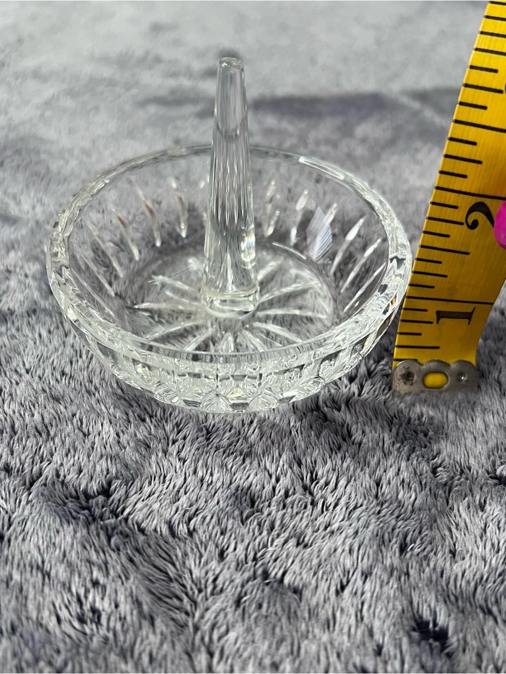 Vintage Oleg Cassini Crystal Ring Holder Cup